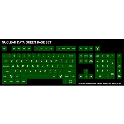 Nuclear Data Green Old-Skool SA Row 3 Keycaps