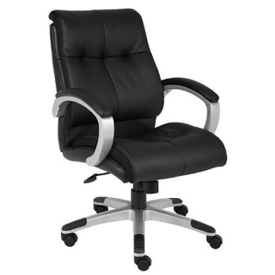 Boss B8776P-BN Double Plush Mid Back Executive Chair
