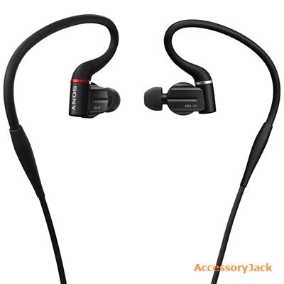 Sony XBA-Z5 Hi-Res Hybrid 3-way Driver Balanced Armature Headphones (Black) - Ac