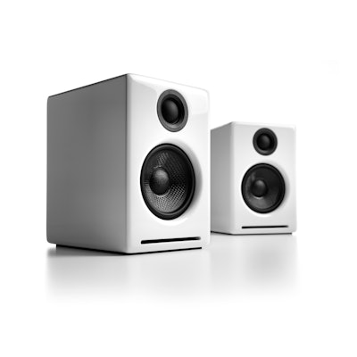Audioengine 2+ (A2+) Premium Powered Desktop Speakers, White