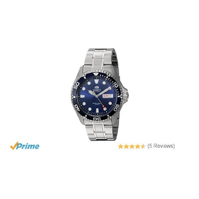 Orient Men's 'Ray II' Japanese Automatic Stainless Steel Diving Watch, Color:Sil