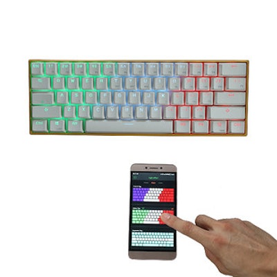 [APP Control] Anne PRO Blue/Red/Brown Switch RGB Wireless Bluetooth Mechanical G