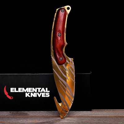 Real Gut Knife Tiger Tooth - Elemental Knives