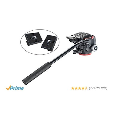 Amazon.com : Manfrotto XPRO Fluid Head with Fluidity Selector Plus Two Bonus Rep