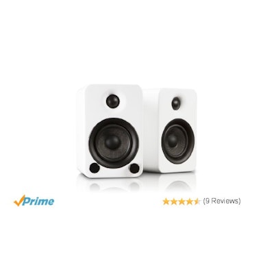 Amazon.com: Kanto YU3GW Powered Bookshelf Speakers (Gloss White): Electronics