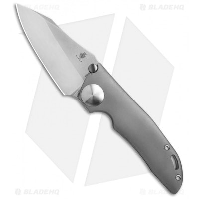 Kizer John Gray GPB1 Folding Knife Titanium (3.5" Gray) Ki4473 - Blade HQ