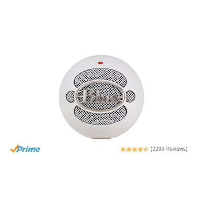 Amazon.com: Blue Microphones Snowball USB Microphone (Textured White): Musical I