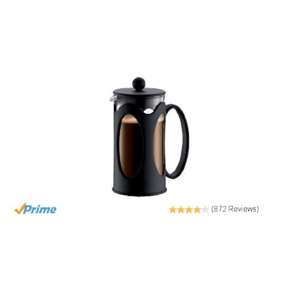 Amazon.com: Bodum New Kenya 12-Ounce Coffee Press, Black: French Presses: Kitche