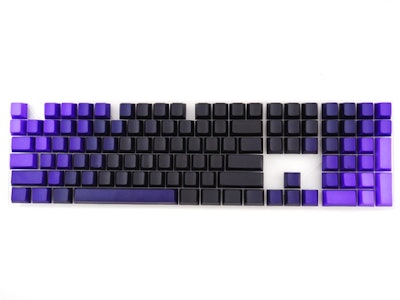 GeekKeys Purple Ombre Blank Thick PBT Full Keyset