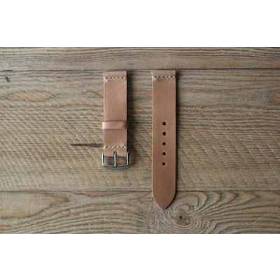 Two Piece Shell Cordovan Watch Strap | Guarded Goods | Handmade Leather Goods