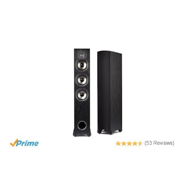 Amazon.com: Polk Audio Monitor-65T Three-Way Floorstanding Speaker (Black, Singl