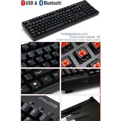 Filco Majestouch Convertible 2 bluetooth/wired keyboard