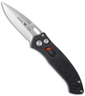 Buck Impact Automatic Knife Black (3.125" Satin) 0898BKS - Blade HQ