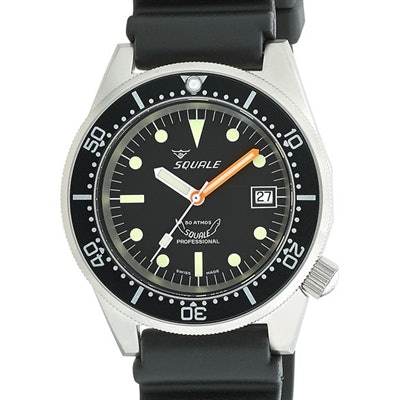 Squale 500 Meter Swiss Automatic Dive Watch with Matte Finish Case #1521-026-mat