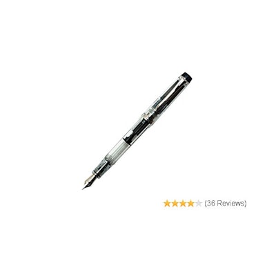 Amazon.com : Pilot Fountain Pen Custom Heritage 92, Clear Body, FM-Nib (FKVH-15S
