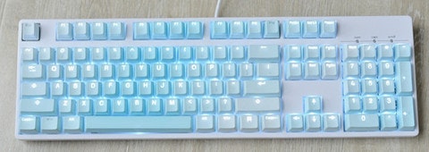 Vortex Blue Ombre Backlit Thick PBT 108-Keyset