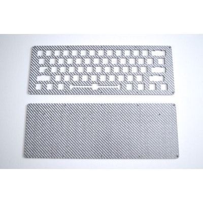 DIY LJD61UP Keyboard - Carbon Fiber Silver, 1Up Keyboards