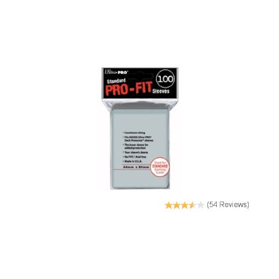 Amazon.com: Ultra-Pro Standard Pro-Fit Transparent Clear Sleeves (100/Pack) 89mm