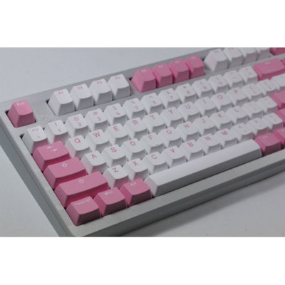 Pink - Bi-Color PBT Double Shot Keycap Set by Vortex