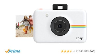 Amazon.com : Polaroid Snap Instant Digital Camera (White) with ZINK Zero Ink Pri