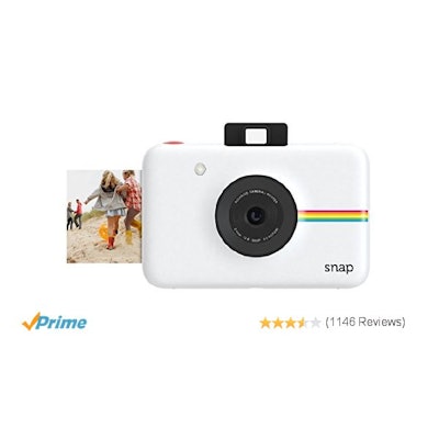 Amazon.com : Polaroid Snap Instant Digital Camera (White) with ZINK Zero Ink Pri