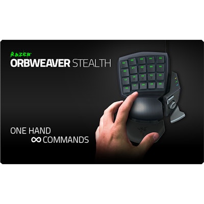 Razer Orbweaver Stealth Gaming Keypad - Elite Mechanical Gaming Keypad