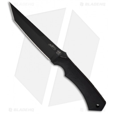 Randall Kings Knives HTM98896 Part Serrated Black DLC Coated Tanto Point HTM Ran