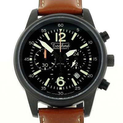 SparrowHawk II 477 PVD quartz - Techné Watches
