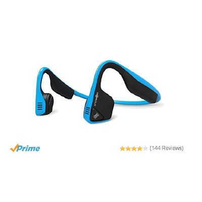 Amazon.com: AfterShokz TREKZ Titanium Open-ear Bluetooth Headphones, Ocean Blue,