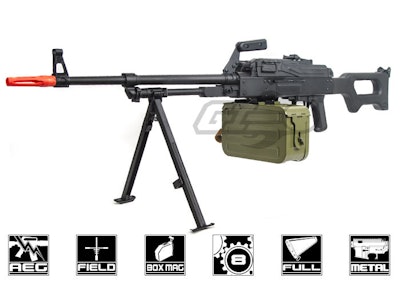 A&K PKM LMG AEG Airsoft Gun ( Black )