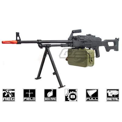 A&K PKM LMG AEG Airsoft Gun ( Black )