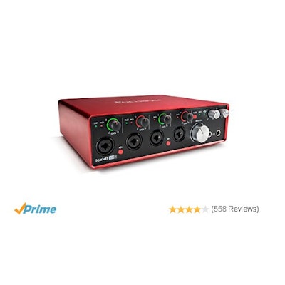 Amazon.com: Focusrite Scarlett 18i8 (2nd Gen) USB Audio Interface with Pro Tools