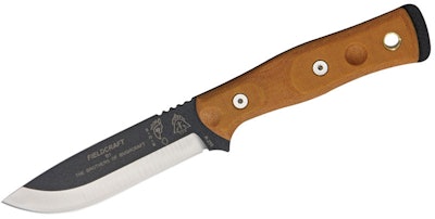 TOPS Knives BOB Brothers of Bushcraft Hunter 4-5/8" 1095 Blade, Brown Micarta Ha