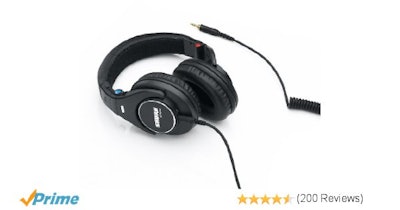 Shure SRH840 Professional Monitoring Headphones (Black)