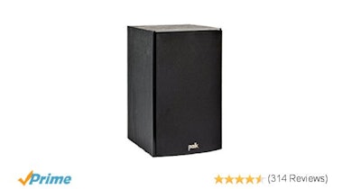 Amazon.com: Polk Audio T15 Bookshelf Speakers, Pair, Black: Home Audio & Theater