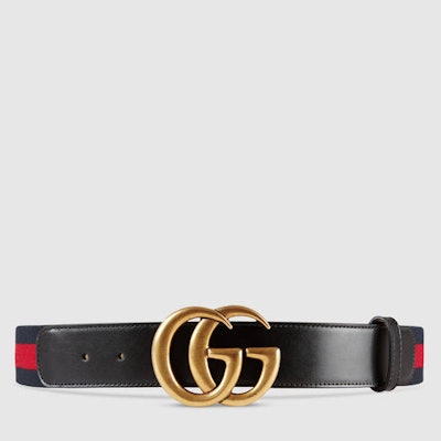 Nylon Web belt with Double G buckle - Gucci Men's Casual
