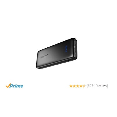 Amazon.com: Power Banks RAVPower 22000 Portable Charger 22000mAh 5.8A Output 3-P
