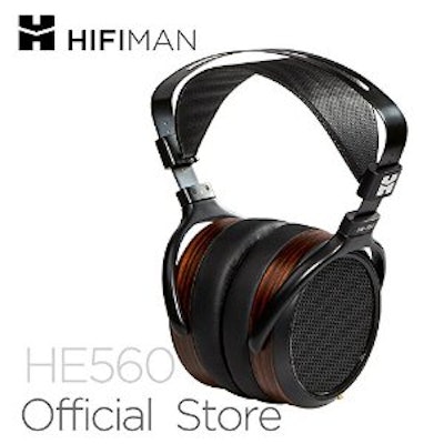 Hifiman HE-560 Full-Size Planar Magnetic On-Ear Headphones (Black/Woodgrain)