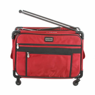 Tutto Machine Case On Wheels Extra Large 24in Cherry Red