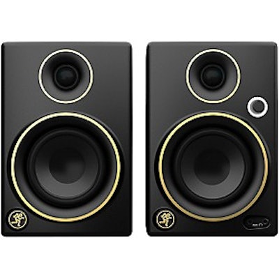 Mackie CR3 Limited Edition Gold Trim 3 in. Multimedia Monitors (Pair) | Guitar C