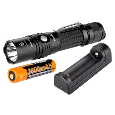 PD35 TAC Tactical Edition LED Flashlight Rechargeable Kit