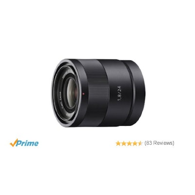 Amazon.com : Sony Carl Zeiss Sonnar T E 24mm F1.8 ZA E-mount Prime Lens : Camera