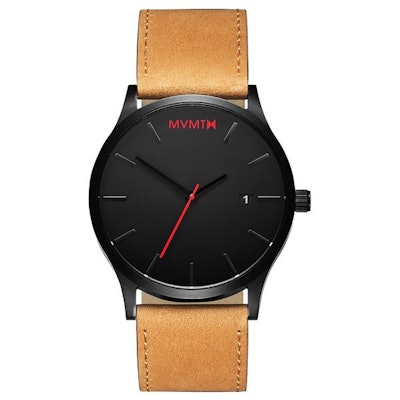 
      Black / Tan Leather – MVMT Watches
    