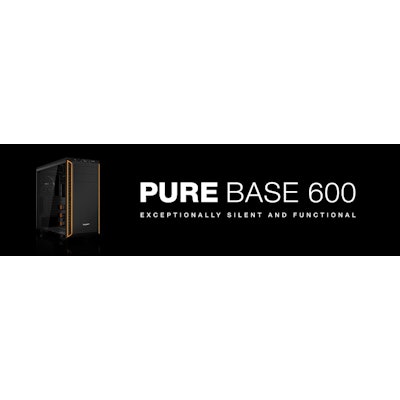Silent PC case PURE BASE 600 | WINDOW ORANGE by be quiet!