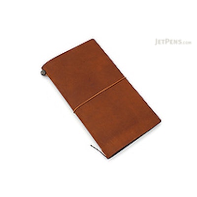 Traveler's Notebook Starter Kit - Regular Size - Camel Leather - JetPens.com