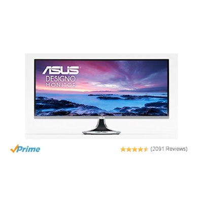 Amazon.com: ASUS Designo Curved MX34VQ 34” UWQHD 100Hz DP HDMI Eye Care Frameles
