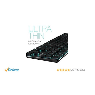 Amazon.com: Mechanical Keyboard HAVIT Backlit Wired Gaming Keyboard, Extra-Thin 