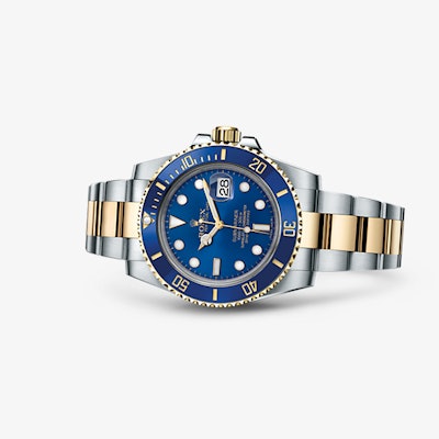 Rolex Submariner Date Watch: Yellow Rolesor - combination of 904L steel and 18 c