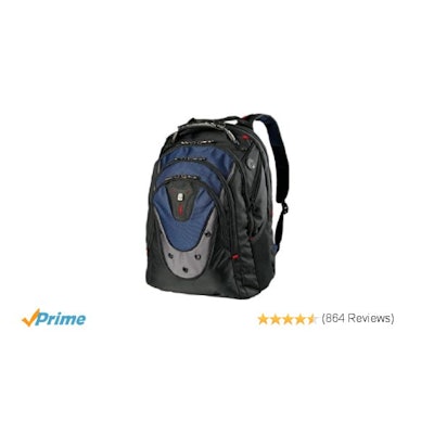 Amazon.com: SwissGear Blue Ibex 17" Computer Backpack, 15"L x 10"W x 19"H: Elect