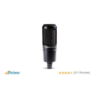 Amazon.com: Audio-Technica AT2020 Cardioid Condenser Studio Microphone: Musical 